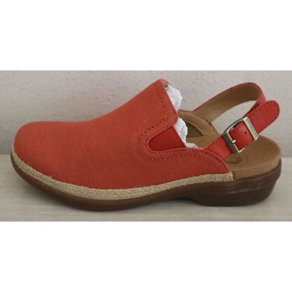 Revitalign Women's Sz 8.5D Brick Red Ventura Canvas Clogs - Picture 4 of 8